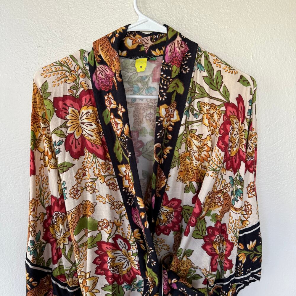 Farm Rio Women’s Tapestry Knit Crossover Kimono size S - Picture 3 of 11